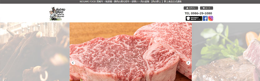 野上食品のオンラインショップ